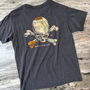 The Duck Company Skull Map Graphic Tee